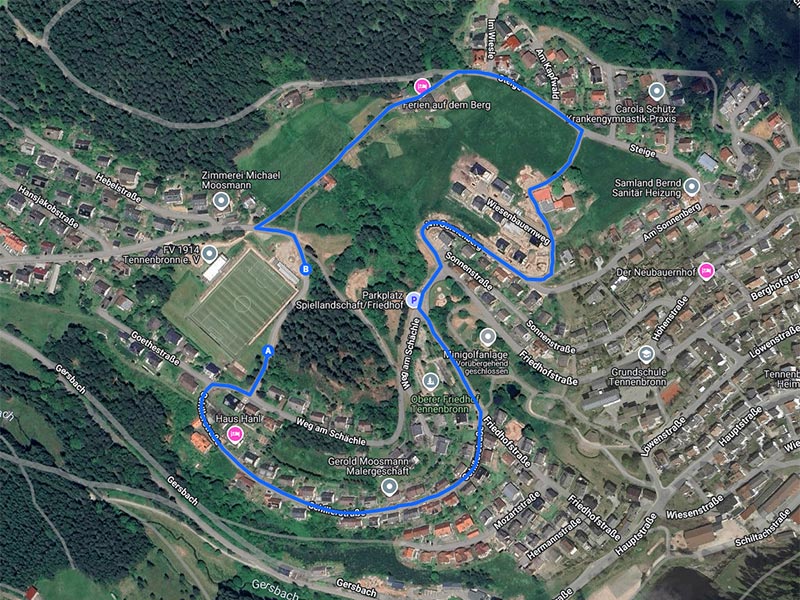 Strecke Schneider-Youngster Run 2025